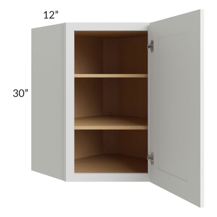 Belfast White 24x30 Diagonal Corner Wall Cabinet