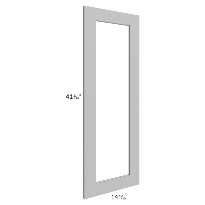 Dove Grey Shaker 27x42x15 Wall Diagonal Corner Glass Door Only with Glass Included
