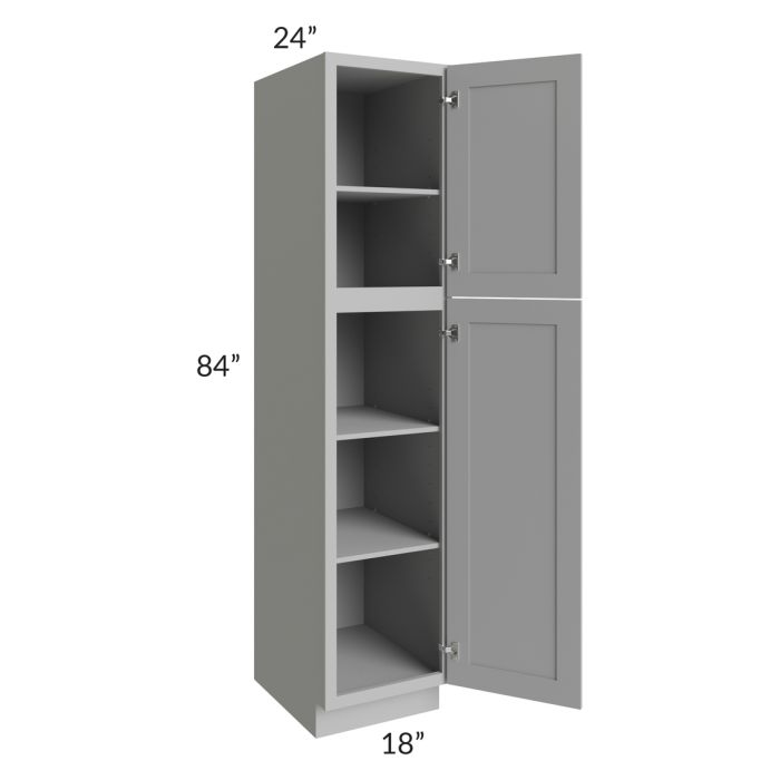Dove Grey Shaker 18x84 Wall Pantry
