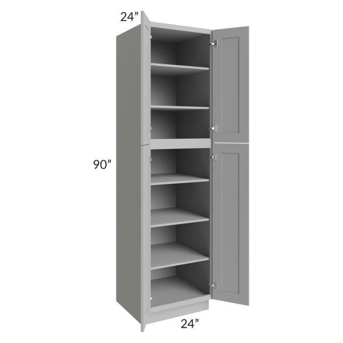 Dove Grey Shaker 24x90 Wall Pantry