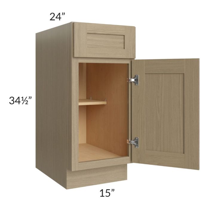 Royal Natural Shaker 15" Base Cabinet