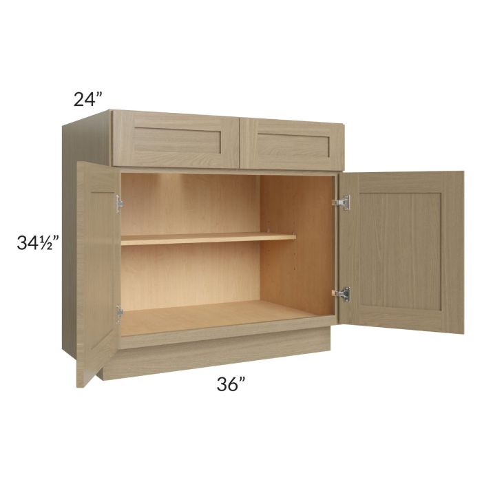 Royal Natural Shaker 36" Base Cabinet