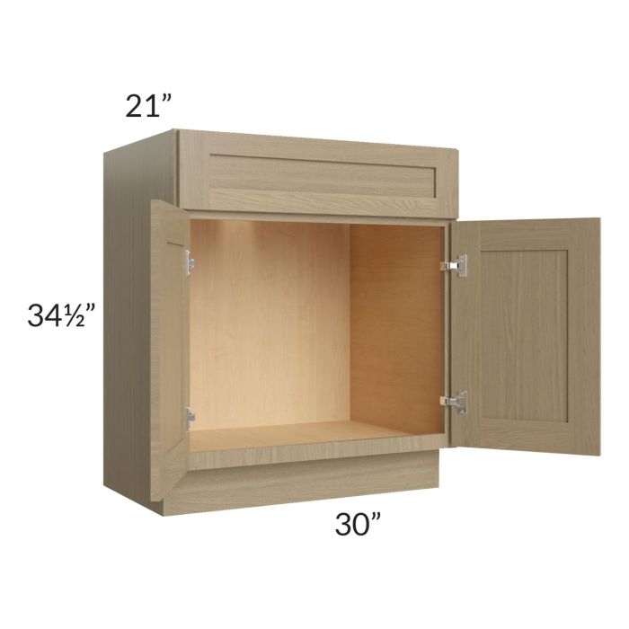 Royal Natural Shaker 30" Vanity Sink Base Cabinet