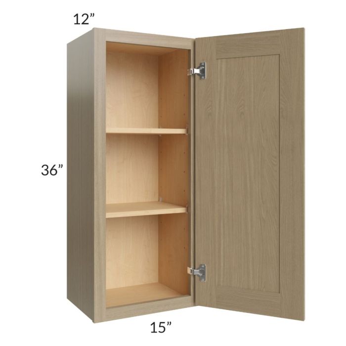 Royal Natural Shaker 15x36 Wall Cabinet