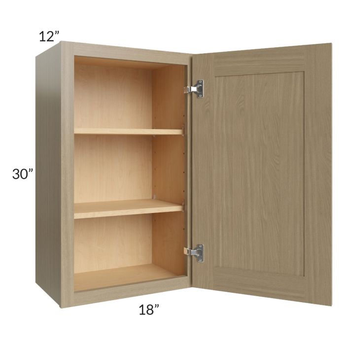 Royal Natural Shaker 18x30 Wall Cabinet