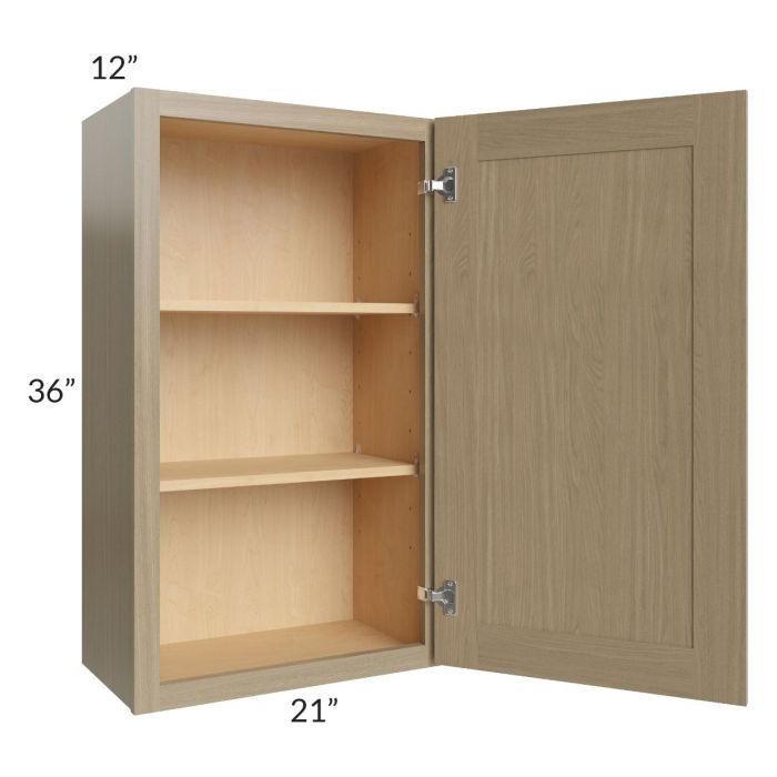 Royal Natural Shaker 21x36 Wall Cabinet