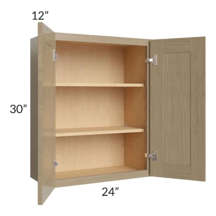 Royal Natural Shaker 24x30 Wall Cabinet