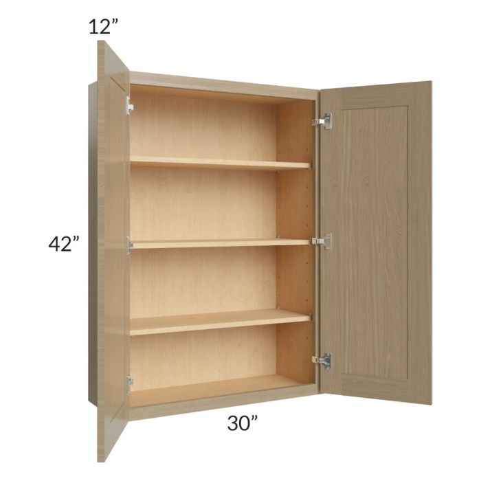 Royal Natural Shaker 30x42 Wall Cabinet