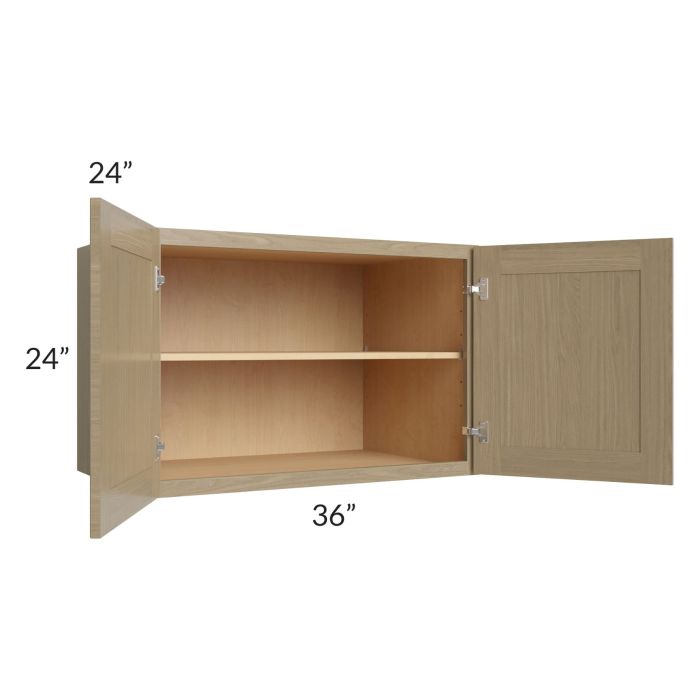 Royal Natural Shaker 36x24x24 Wall Cabinet