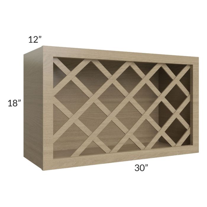 Royal Natural Shaker 30x18 Wine Rack Cabinet