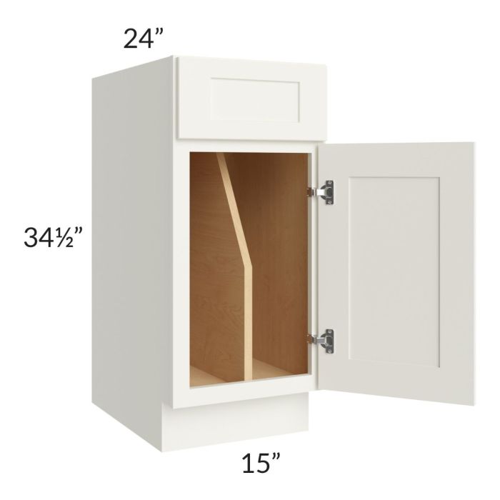 Linen Shaker 15" Tray Divider Base Cabinet