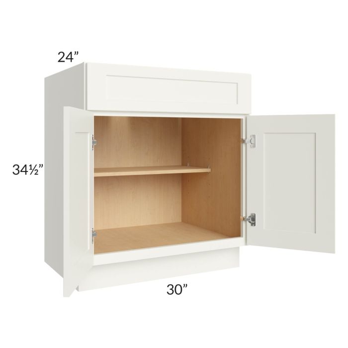 Linen Shaker 30" Base Cabinet (1 drawer)