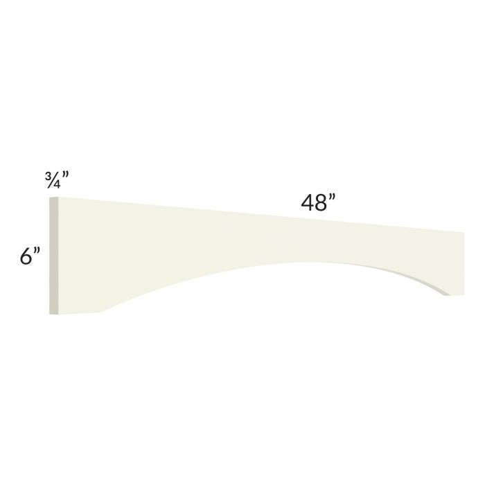 Linen Shaker 48" Shaker Arch Valance