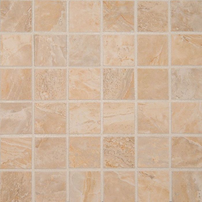 Onyx Sand 2 x 2 Mosaic Polished Porcelain Tile
