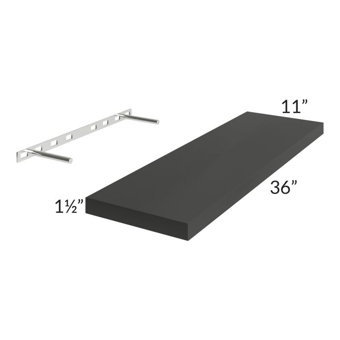 Madison Black Shaker 36" Floating Shelf