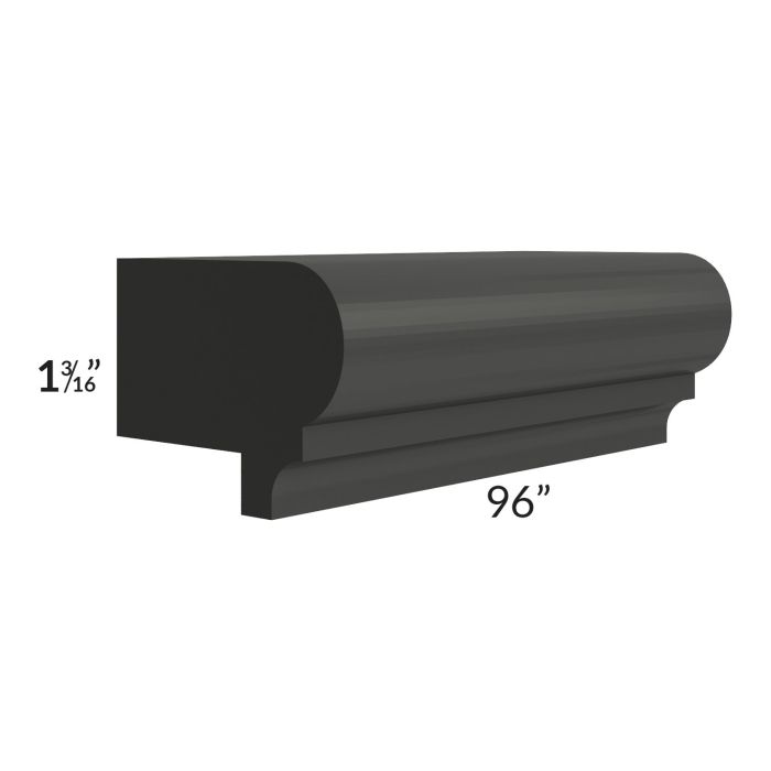 Madison Black Shaker 96" Light Rail Molding