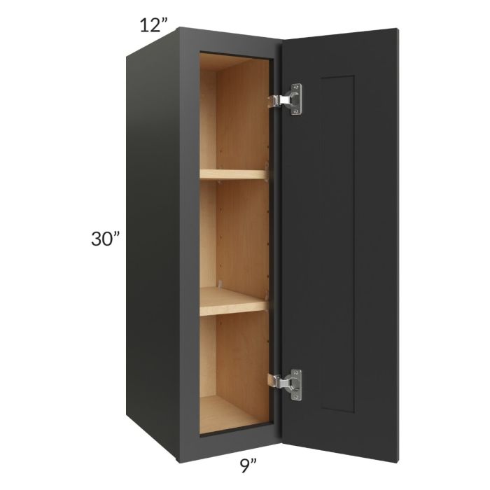 Madison Black Shaker 09x30 Wall Cabinet