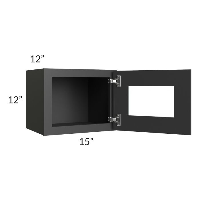Madison Black Shaker 15x12 Decorative Wall Cabinet