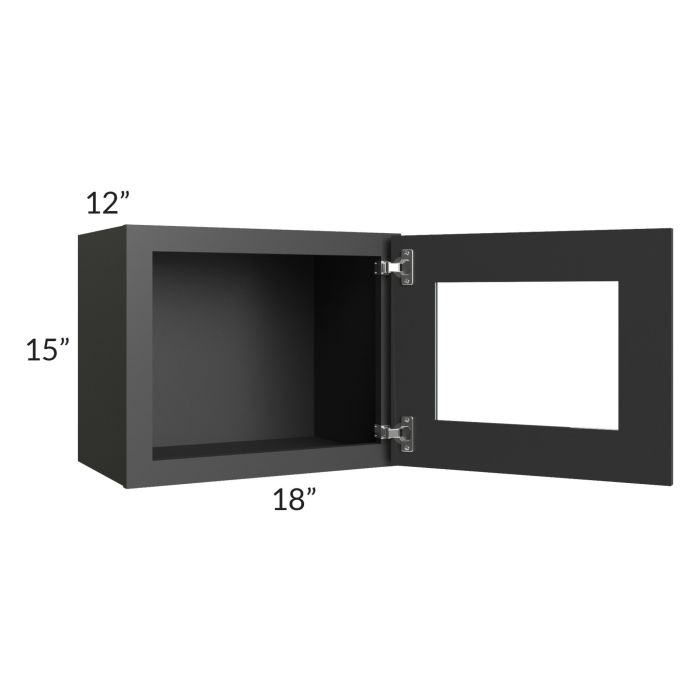 Madison Black Shaker 18x15 Decorative Wall Cabinet