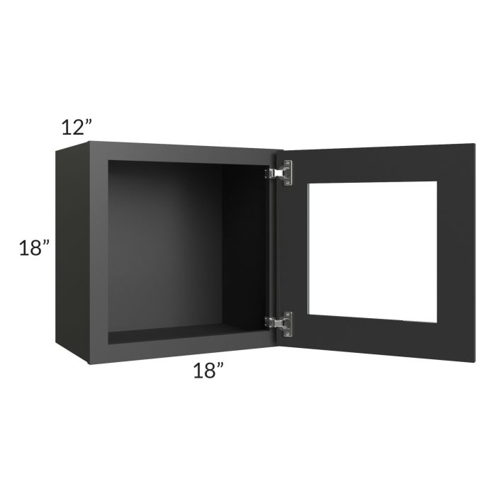 Madison Black Shaker 18x18 Decorative Wall Cabinet