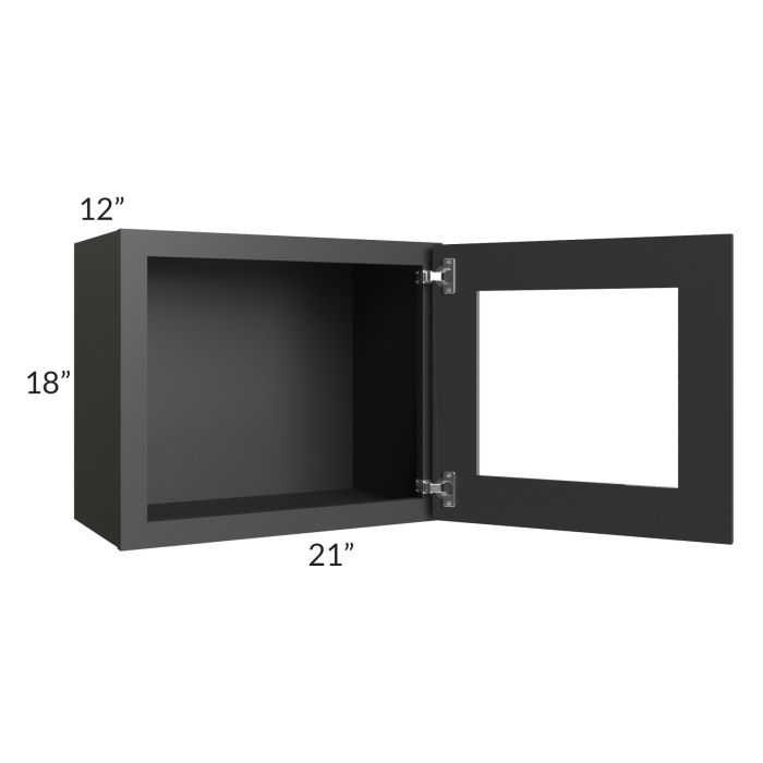 Madison Black Shaker 21x18 Decorative Wall Cabinet