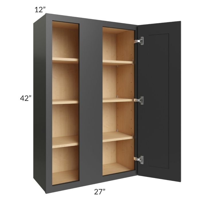 Madison Black Shaker 27x42 Wall Blind Cabinet