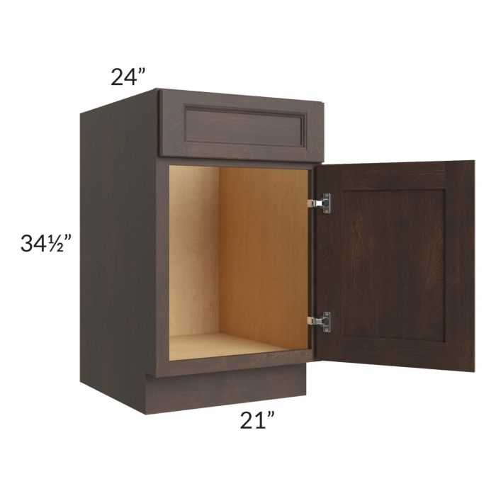 Tuscan Kona Brown 21" Sink Base Cabinet