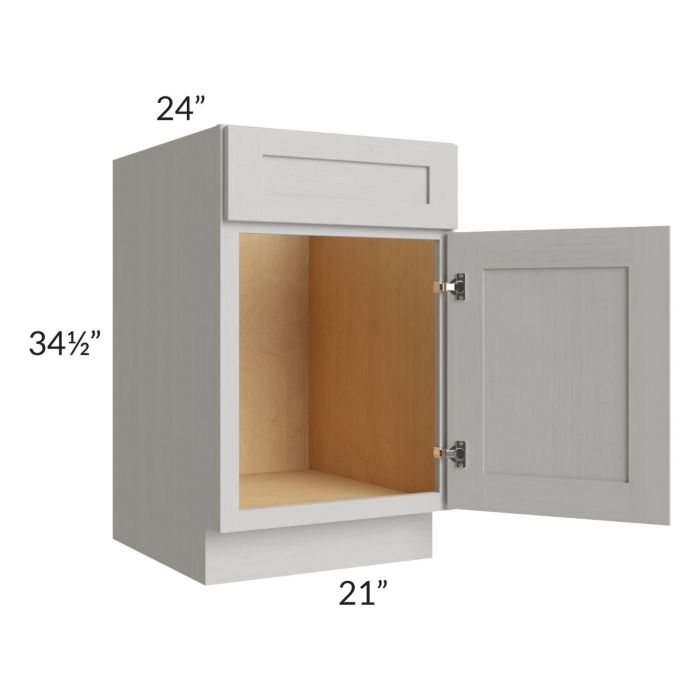 Midtown Light Grey Shaker 21" Sink Base Cabinet