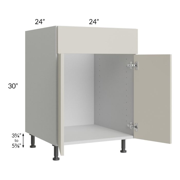 Milan Beige Matte 24" Sink Base Cabinet