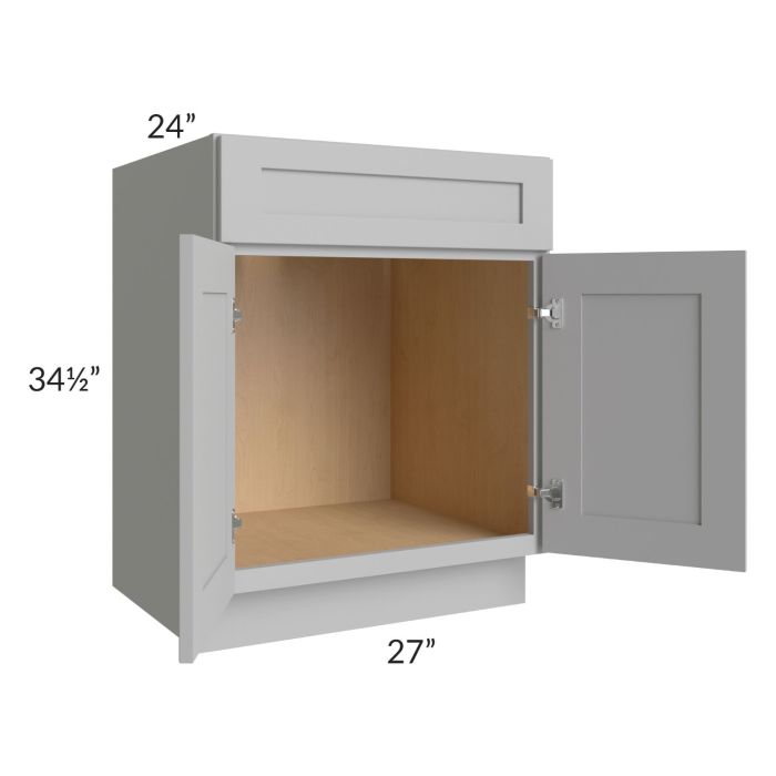 Midtown Painted Grey Shaker 27" Sink Base Cabinet