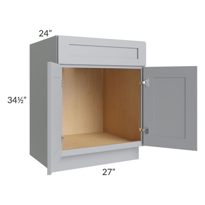 Asheville Grey Shaker 27" Sink Base Cabinet
