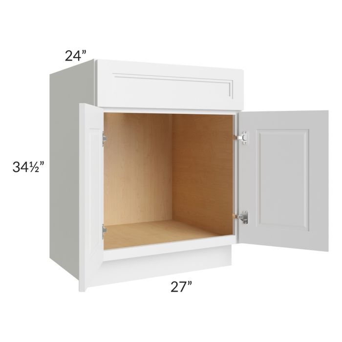 Charlotte White 27" Sink Base Cabinet