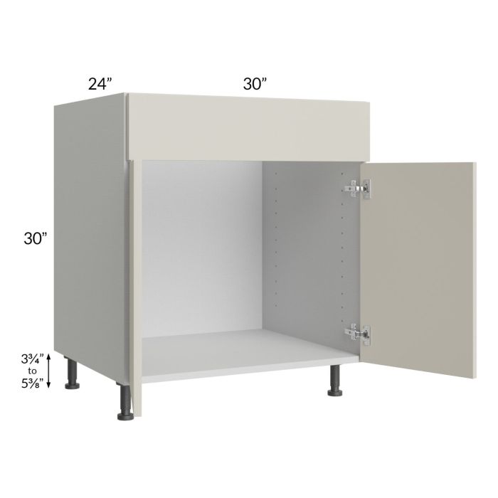 Milan Beige Matte 30" Sink Base Cabinet