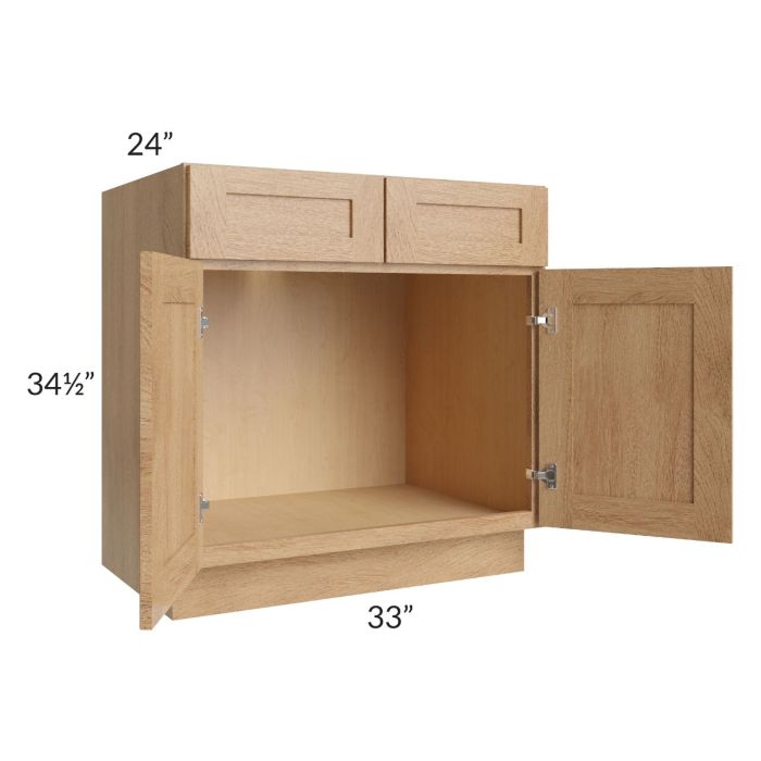 Midtown Timber Shaker 33" Sink Base Cabinet
