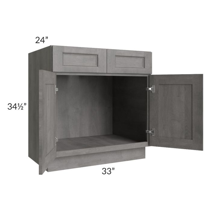 Providence Slate Grey 33" Sink Base Cabinet