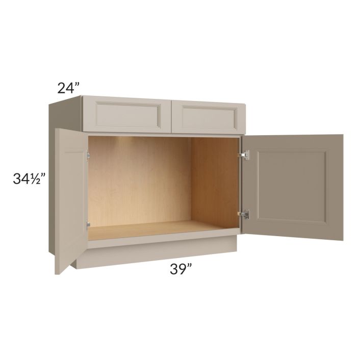 Tuscan Oyster 39" Sink Base Cabinet