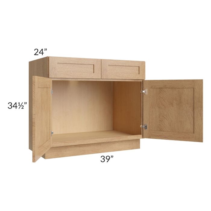 Midtown Timber Shaker 39" Sink Base Cabinet
