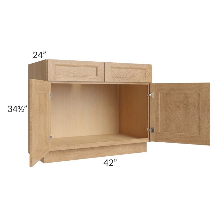 Tuscan Timber 42" Sink Base Cabinet
