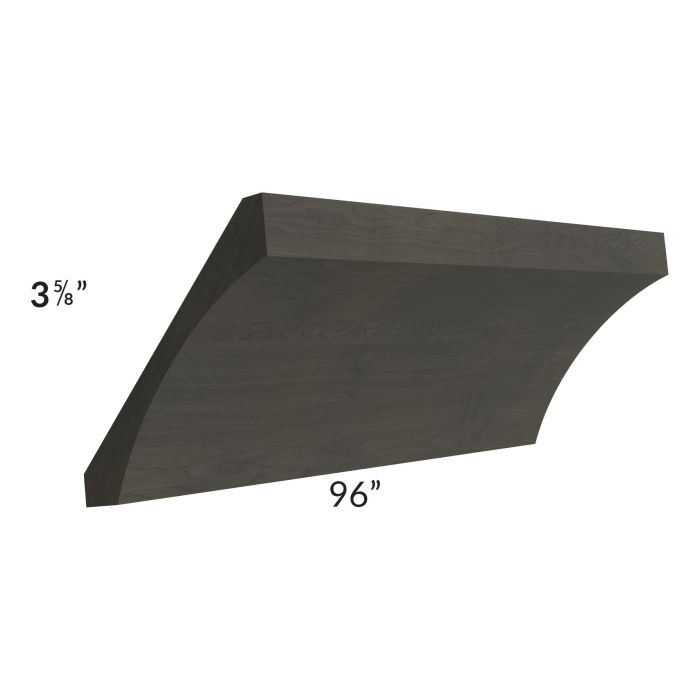 Charcoal Grey Shaker 96" Cove Crown Molding 