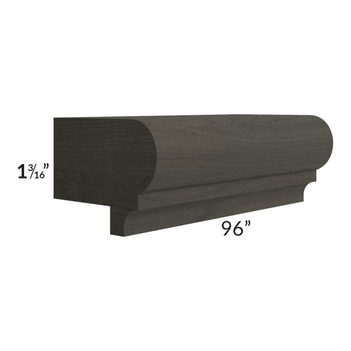 Charcoal Grey Shaker 96" Light Rail Molding