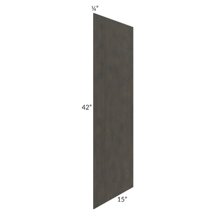 Charcoal Grey Shaker 15x42 Wall Veneered Skin Panel 