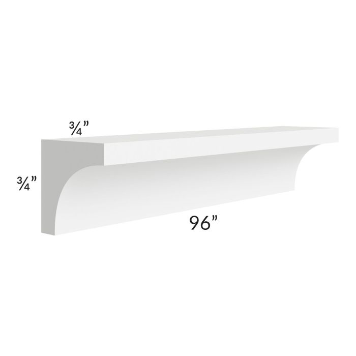 Alpine White Shaker 96" Inside Corner Molding