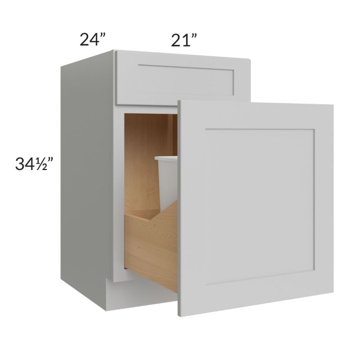 Stone Shaker 21" Base Cabinet with Double Trashcan Pullout