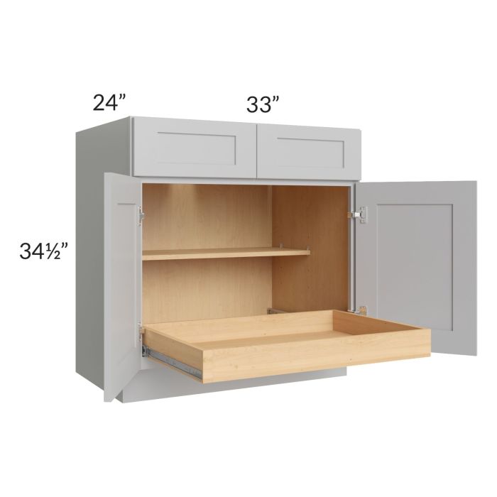 Stone Shaker 33" Base Cabinet with 1 Rollout Tray