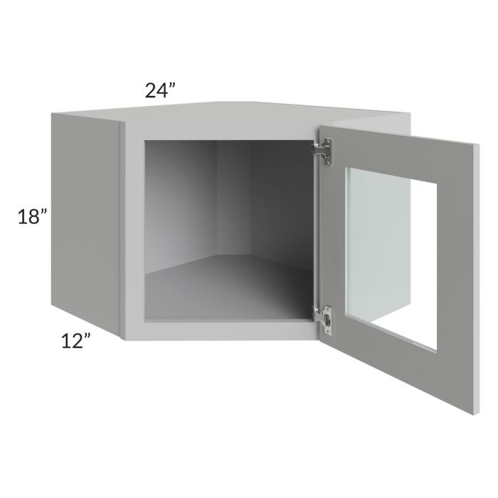 Stone Shaker 24x18 Decorative Wall Diagonal Corner Cabinet