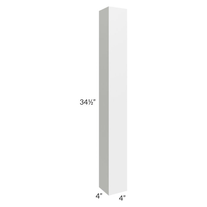 Asheville White Shaker 4x4 Square Decorative Post