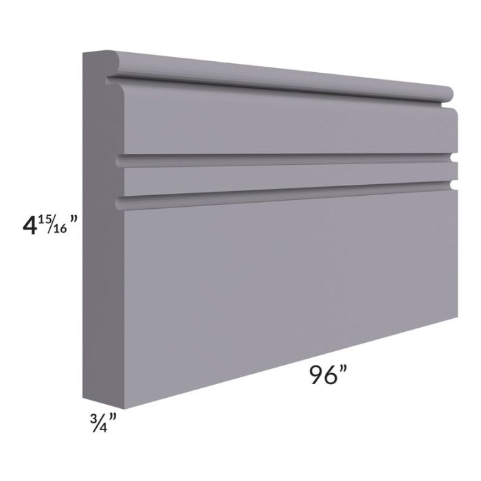 Graphite Grey Shaker 96" Base Molding  