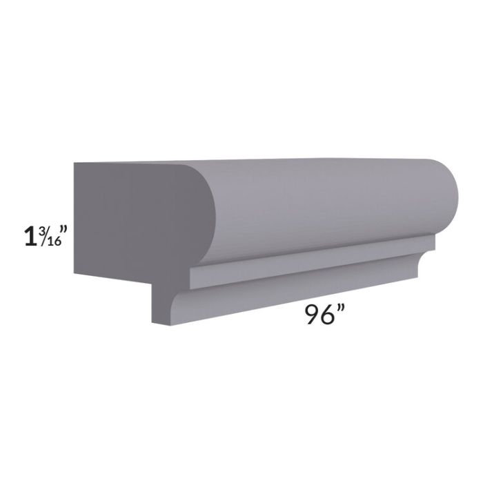 Graphite Grey Shaker 96" Light Rail Molding