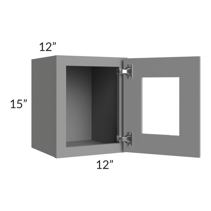 Graphite Grey Shaker 12x15 Decorative Wall Cabinet