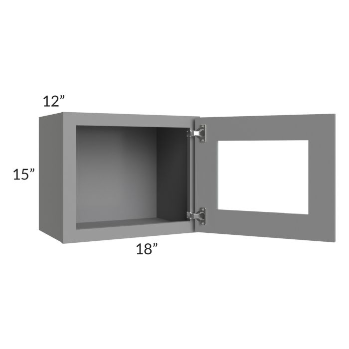 Graphite Grey Shaker 18x15 Decorative Wall Cabinet